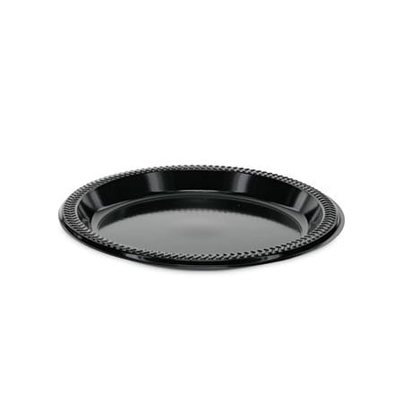 Pactiv Pactiv, PRAIRIEWARE OPS DINNERWARE, PLATE, 8.88in DIAMETER, BLACK, 400/CARTON, PK400 YPI9E